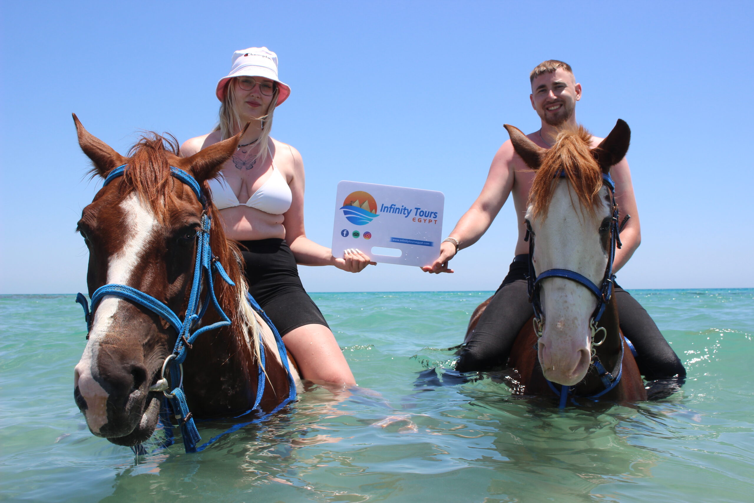 Hurghada: Horseback Riding - Sea & Desert with private transfer