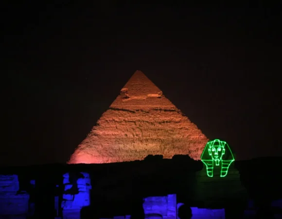 Pyramids sound and light show timings