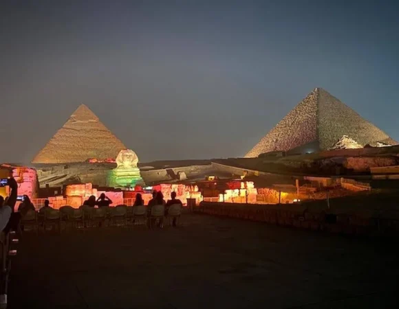 sound and light show Pyramids