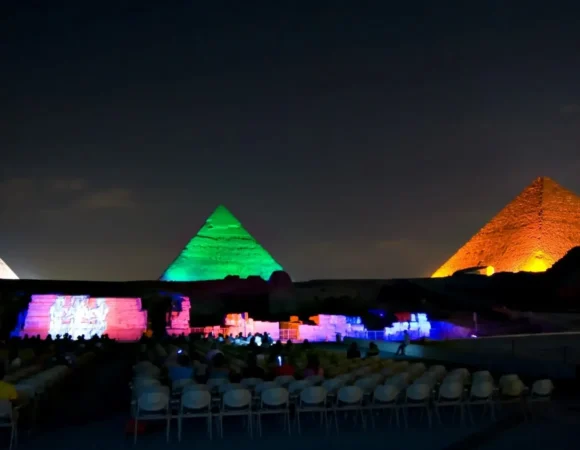 sound and light show Pyramids schedule