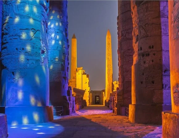 Sound and Light Show Karnak from Luxor