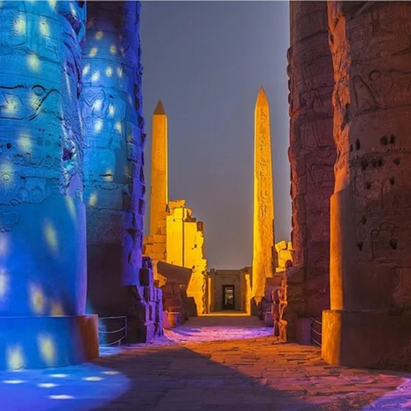 Sound and Light Show Karnak from Luxor