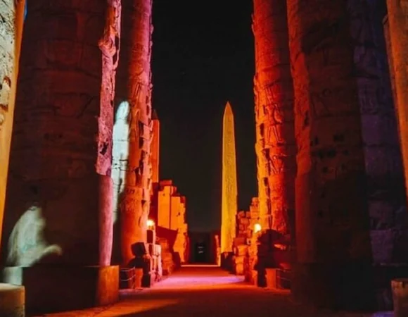 Sound and Light Show Karnak from Luxor