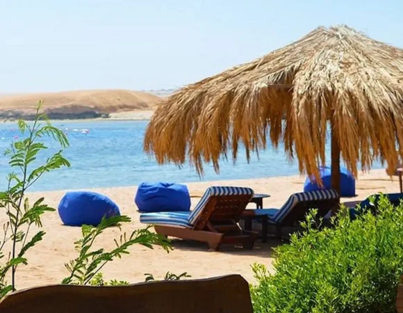 Sharm El Naga bay in Hurghada Egypt