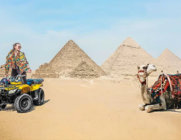 quad bike at Giza Pyramids